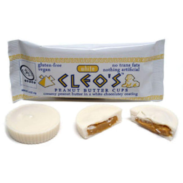 Go Max Go , Vegan Peanut Butter Cups, Cleo's White (Pack of 12)