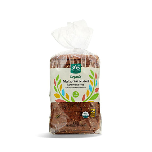 365 by Whole Foods Market Organic Sprouted Multigrain & Seed Bread, 22 OZ
