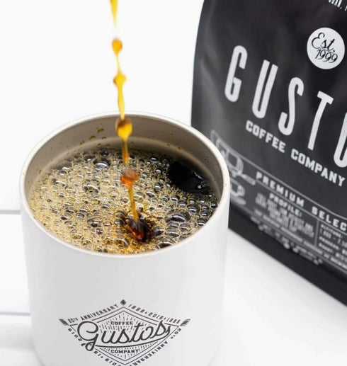(1, 12oz) Gustos Coffee Premium Selection | Puerto Rican High End Medium Roasted Whole Bean Coffee