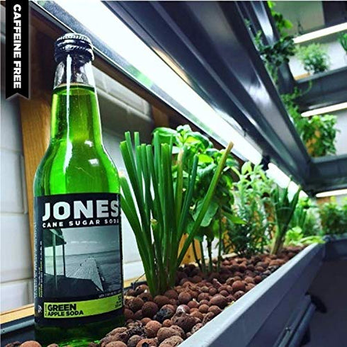 12 6 Jones Soda ounce Glass Bottles (Green Apple, Bottles)