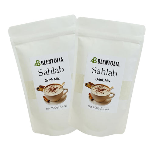 BLENTOLIA Sahlab Drink Mix Traditional Turkish Hot Beverage Creamy, Sweet & Aromatic Just