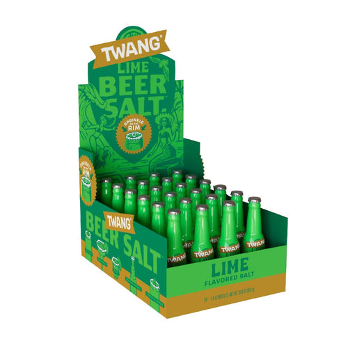 Twang Flavored Beer Salt Seasoning, Lime, Toppings for Beer, Hard Seltzers, Canned