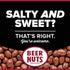 12oz (Pack 3) BEER NUTS Original Peanuts - Travel Size Sweet & Salty Bar Nuts - Gluten Free, Kosher, Low Sodium Peanut