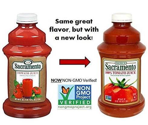 46 oz Sacramento Tomato Juice, Plastic Bottle