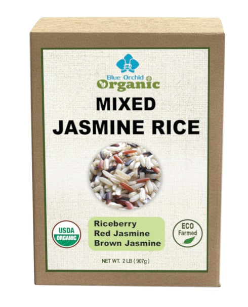 Organic Mixed Rice - 3 Kinds of Thai Rice Medley: Brown Jasmine,