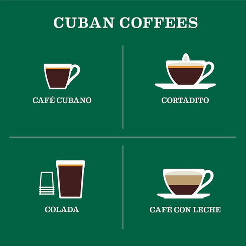 32 oz (Pack 2) Cafe La Llave Whole Bean Espresso Coffee, Premium Dark Roast, Bags of - Rich Cuban-Style Blend