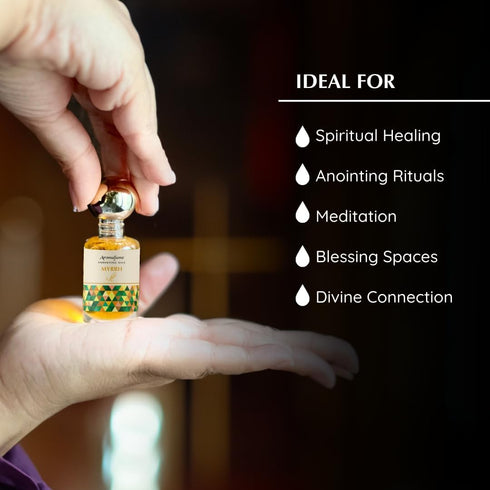 9ml (0.3 oz.)| Myrrh Anointing Oil fl Blessings from The Holy Lands | Blessed Olive Oil from Jerusalem | Biblical