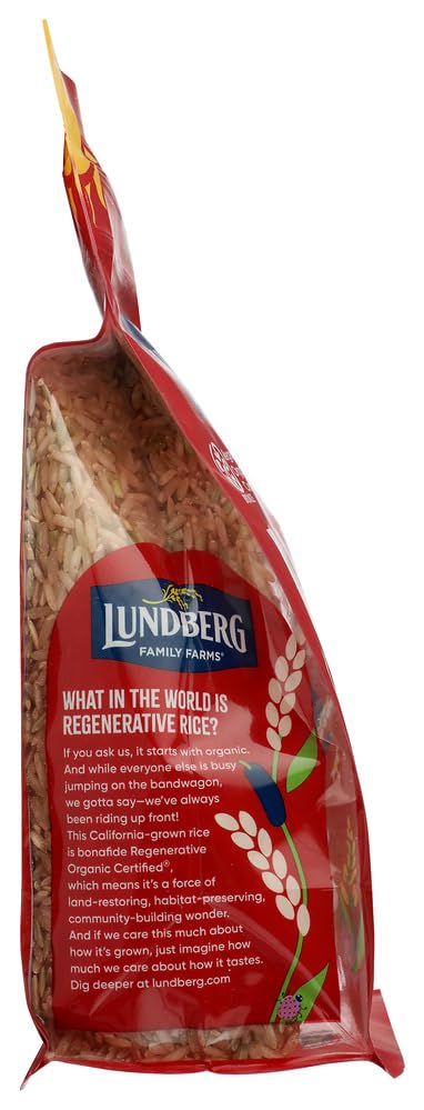 32 Oz Lundberg Basmati Rice, Organic Long Grain Brown Rice - Non-Sticky, Fluffy Aromatic Rice Grown in California