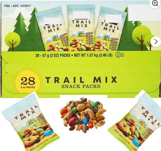 Adventure Home Premium Trail Mix Snack Packs, 2 oz, 28-count+ shipping in box