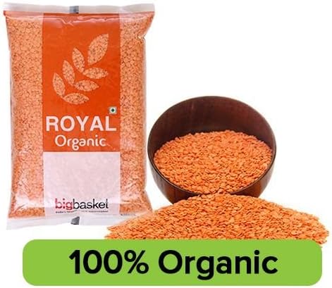 BB Royal Organic - Red Masoor Dal, 1 kg