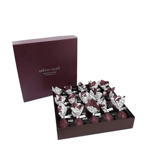 15 (9.35oz 265g) Rabitos Royale Piece Dark Chocolate Covered Fig Bonbons Gift Box /