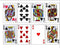 Casino Cake Edible Poker Playing Cards Topper - Royal Flush Decoration (8 Cards)