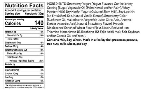 4.5oz, 12-count Strawberry Yogurt Pretzels Why Knots?