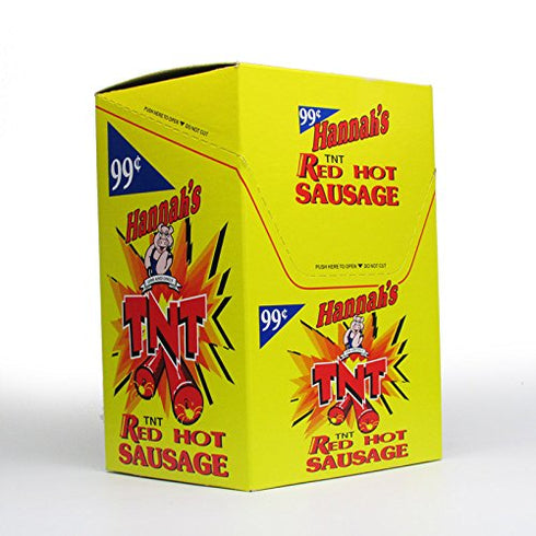 SweetWay Hannah's Biggest TNT Red Hot Sausage 24 Count 1.7oz/.99
