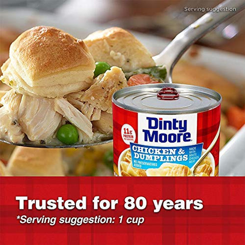 Dinty Moore 20 Oz, Pack 8 Food Can, Chicken & Dumpling