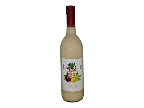 Generic Haitian Cremas Passion Fruit Flavored Drink with Organic Condensed Milk, White Rum, Vanilla, and Cinnamon