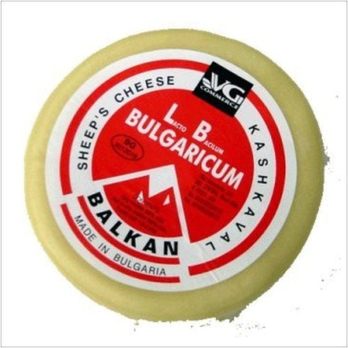 Indulgence Bulgarian Favorite Balkan Kashkaval Cheese - Aprox. 1 Pound