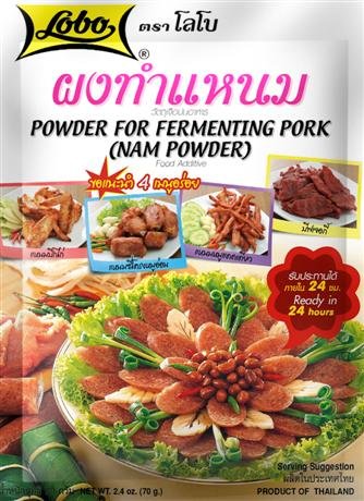 Lobo, Powder for Fermenting Pork (Nam Powder), net weight 70 g (Pack