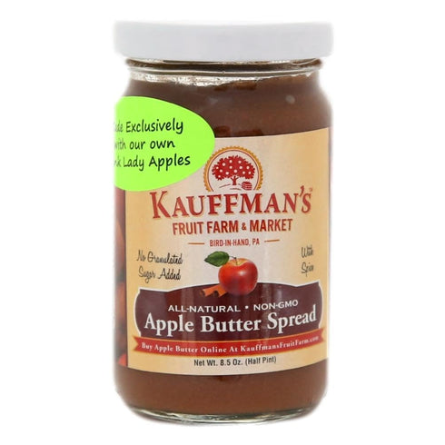 Kauffman Orchards Apple Butter Spread, Made with Pink Lady Apples, 8.5 Oz.