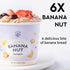6 Pack Mylk Labs Banana Nut Protein Oatmeal Cups, Whole Grain, Low Sugar, High Fiber Breakfast with Low Sodium, Quick