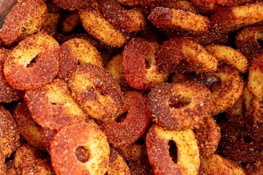 SweetGlob Chamoy Peach Sour Gummy Rings Candy Spicy Tangy Mexican Style Gummy Candy,