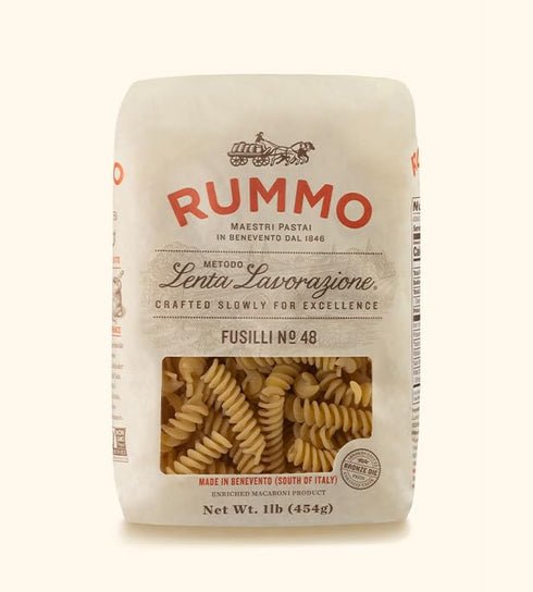 Rummo 48, 1 lb (Pack 14) Fusilli Pasta No. of Non-GMO, Parve, Premium Italian Dry Pasta
