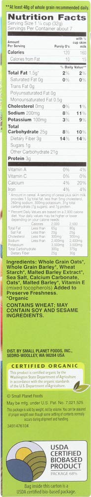 9-Ounce (Pack 6) Cascadian Farm Organic Purely O's Cereal, Boxes