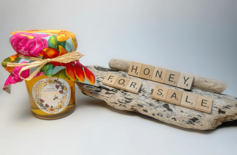 Tynanes Bee Farms 100% (12 oz) Raw Hawaiian Honey, Hexagonal Bottle