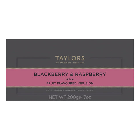 Taylors of Harrogate Blackberry & Raspberry Herbal Tea, 100 Count, Pack of 1