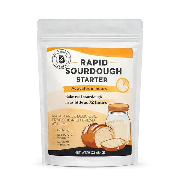 Cultures for Health Rapid Sourdough Starter - Bake Artisan Sourdough Bread in