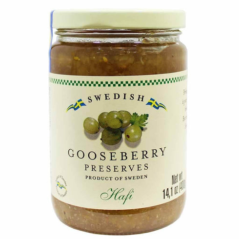 Hafi Swedish Gooseberry Preserves by (14.1 ounce)