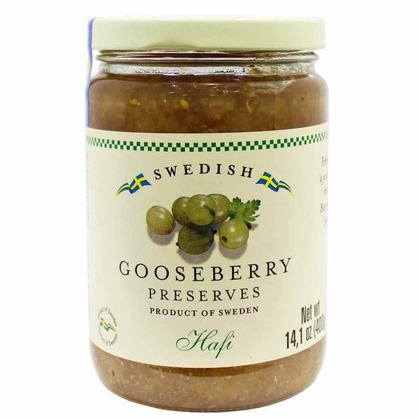 Hafi Swedish Gooseberry Preserves by (14.1 ounce)