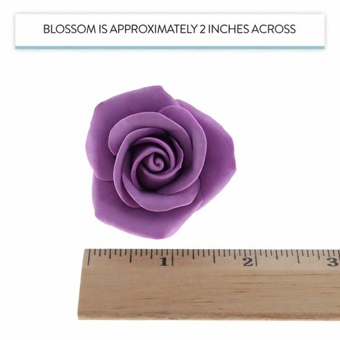 14-Piece Set (5 9 Global Sugar Art Wedding Cake Decorations Premium, Realistic Lavender Sugar Flower Cake Topper Roses