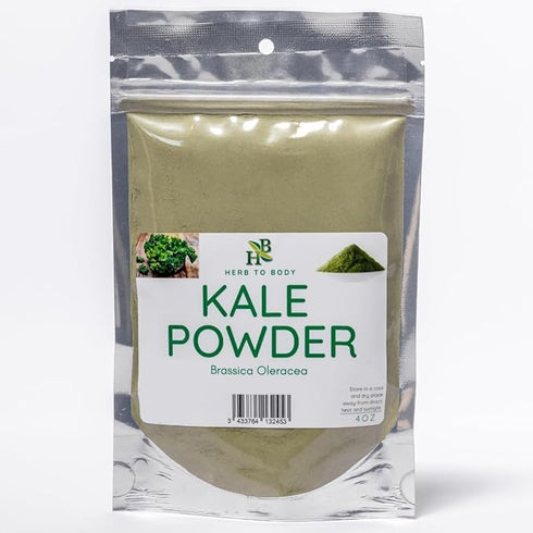 Herb To Body Kale Powder - Brassica Oleracea, Finely Ground Kale Powder