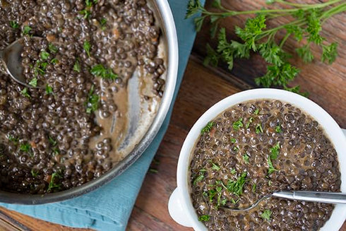 10 lb French Green Lentils, Whole Green Lentils with Firm Texture for Salads, Soup & Mediterranean Cooking, Bulk by