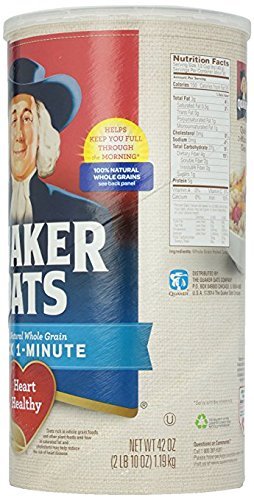 100% 42 Oz. Pack 3. Quaker Oats Whole Grain