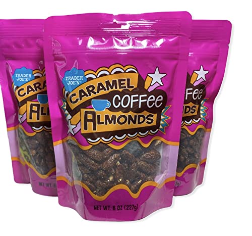 TJ's Trader Joe's Caramel Coffee Almonds (Pack of 3)