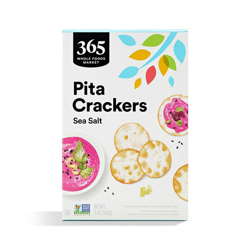 365 by Whole Foods Market , Cracker Pita Sea Salt, 5 Ounce