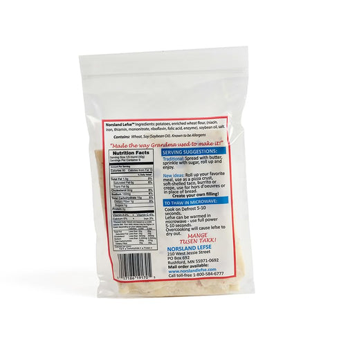 3 Packages (8oz 6 Norsland Authentic Norwegian Potato Lefse Flatbread Each, Rounds Total) | No Preservatives | Perfect
