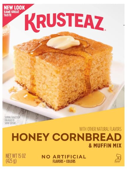 Exit 28 Bargains Krusteaz's Honey Cornbread & Muffin Mix 15 oz Box w/ Sticker