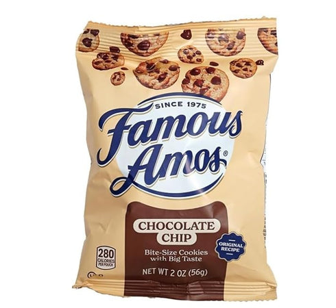 Generic 2 oz (42 Count) Chocolate Chip Cookies, Bite-Size, Individual Bags