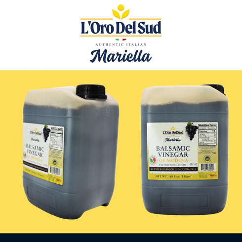5 (169 oz), Packaging Repacking, Mariella Premium Aged Balsamic Vinegar of Modena, IGP Certified, liters fl Product