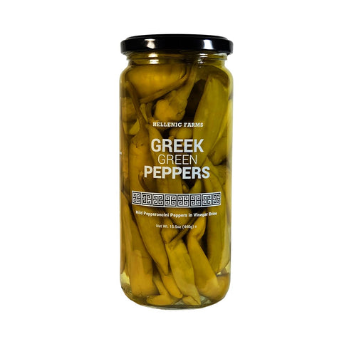 3-pack Hellenic Farms Greek Extra Virgin Olive Oil, plus Greek Roasted Red Peppers, plus Greek Green Pepporoncini
