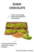 93gr (3.28 Oz) (1 Package) Dubai Chocolate Bar Pistachio Fl | Luxury Rich Chocolate, Individually Wrapped Fresh