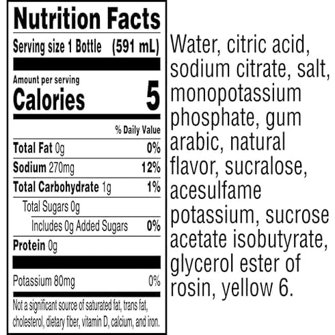 20oz 8 Pack, Gatorade Thirst Quencher Zero Sugar Sports Drink, Orange, Bottles, Electrolytes for Rehydration