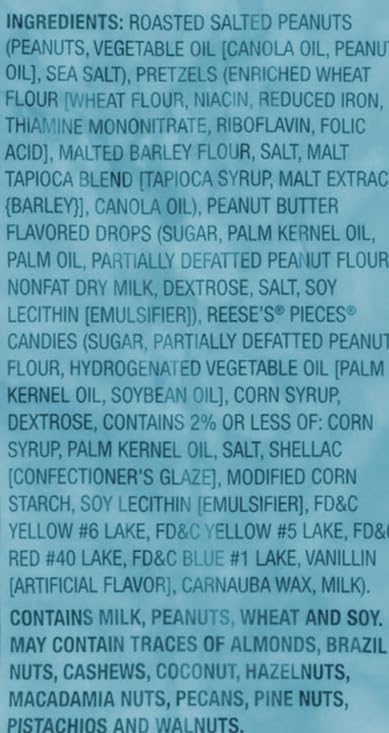 Generic 26oz Peanut Butter Trail Mix: Peanuts, Pretzel Sticks, PB Flavored Drops & Candies, Great Sweet & Salty Snack