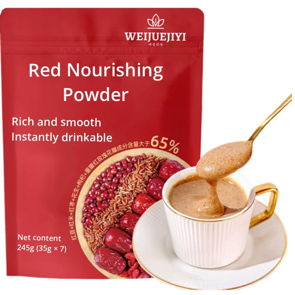 WEIJUEJIYI Five Red Powder 245/8.64oz Red Bean, Red rice, red dates, red goji