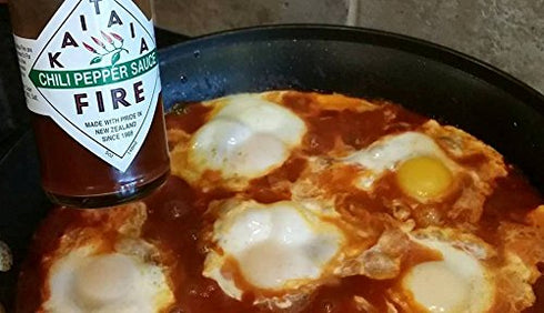 Kaitaia Fire Chili Pepper Hot Sauce from New Zealand, Made with Organically Grown Cayenne Chilis