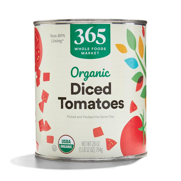365 by Whole Foods Market, Organic Diced Tomatoes, 28 Ounce