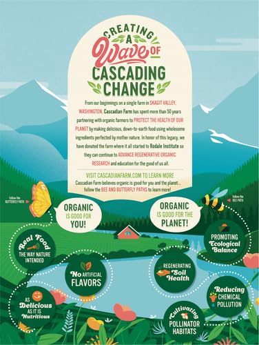 15 oz (Pack 2) Cascadian Farm Organic Cinnamon Oat Clusters Cereal, Made with Whole Grain, Non-GMO